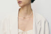 OLIO E ACETO Pure silver white pine dual -layer necklace OA06N17